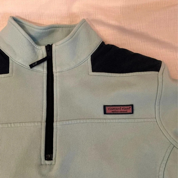 Vineyard Vines Half Zip Sweatshirt Blue - Picture 3 of 7